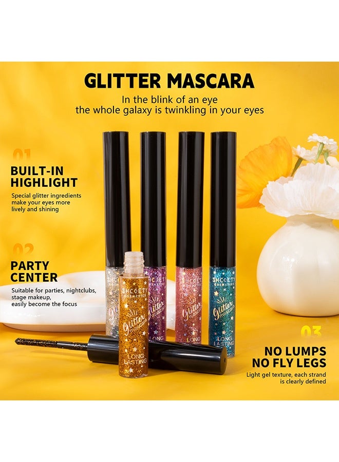 SHCOETY Colorful mascara - Waterproof, thick, curly, and long lashes for festive stage makeup. 5ml #02 - Image 3